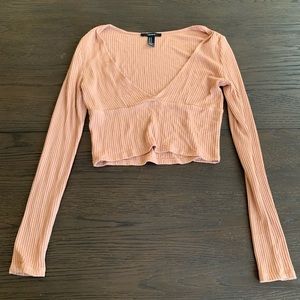 salmon long sleeve shirt